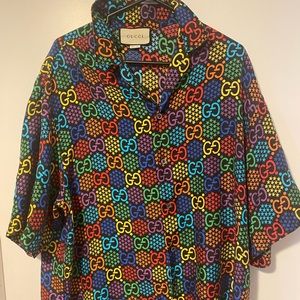 Gucci silk shirt.
